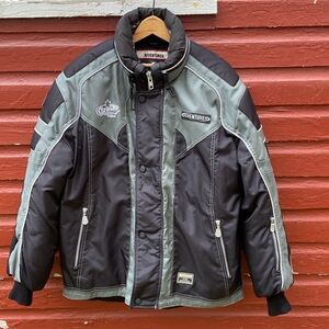 Choko Design Adventurer Grey & Black Snowmobile Snow Sports Jacket Men's Size M